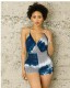 Sexy nude back strap tie-dye jumpsuit L2514