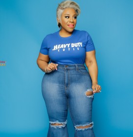 Simple and versatile letter printed T-shirt L2167