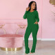 Casual suit trousers drawstring pile trousers two-piece suit ZH8558