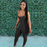 Super crater suspender jumpsuit ZH8537