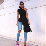 Fashion evening dress irregular ruffle skirt dress X9296