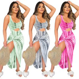 Multicolor sexy slim two-piece suit YM-8606
