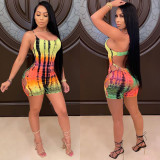 Digital Printed Jumpsuit Sexy Halter Halter Women's Nightclub Style One-piece W8211-1