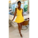 Fashion leisure sexy sports vest culottes two-piece solid color nightclub style suit D88110