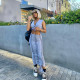 Women's new half-length skirt sleeveless fashion design sense V-neck drawstring lace slim fit skirt K21S03126