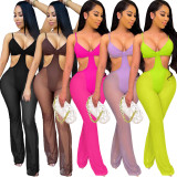 Mesh sexy beach bikini jumpsuit swimsuit L242