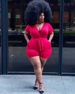 Sexy solid color belt deep V jumpsuit Y10006