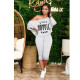 Ladies Fashion Letter Printed Casual Two-Piece Shoulder Shorts H3668