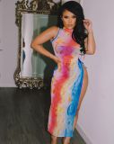 Sexy nightclub net yarn see-through dress L207