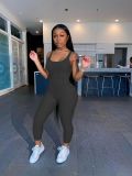 Mesh fabric vest sexy jumpsuit L214