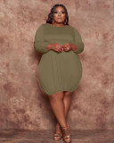Women's plus size 5XL fashion dress Q7114