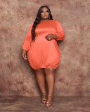 Women's plus size 5XL fashion dress Q7114