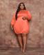 Women's plus size 5XL fashion dress Q7114