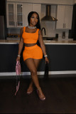 Pure color vest leisure sports suit L245