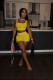 Pure color vest leisure sports suit L245
