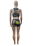 Letter cartoon sports personality positioning printing suit XY88073