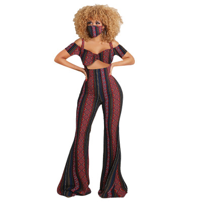 Horn sling tube top short sleeve suit XY88071