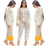 Digital printing leisure suit Q8042