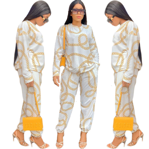 Digital printing leisure suit Q8042