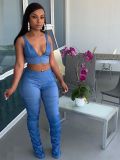 Casual suit imitation denim XY88076