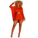 Sexy fashion casual loose bat top shorts suit XY8066