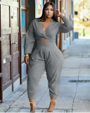 Women's casual suit solid color Q68016