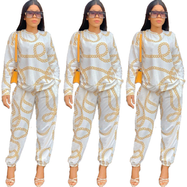 Digital printing leisure suit Q8042