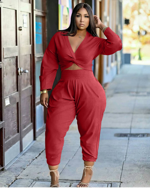 Women's casual suit solid color Q68016