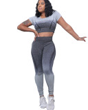 Positioning printed long-sleeved sports suit XY8058