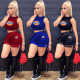 Beauty fashion casual gauze summer two-piece suit CS030