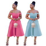Women's sling hollow casual party sexy dress AB6659