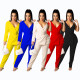 Fashion casual one-sided sleeve chain belt suit two-piece suit YZ1283