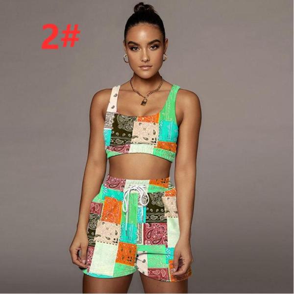 Bohemian Printed Casual Suit Fashion Beach Suit F88365