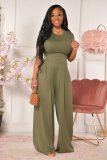 Fashion all-match casual wide-leg two-piece suit YD8381
