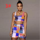 Bohemian Printed Casual Suit Fashion Beach Suit F88365