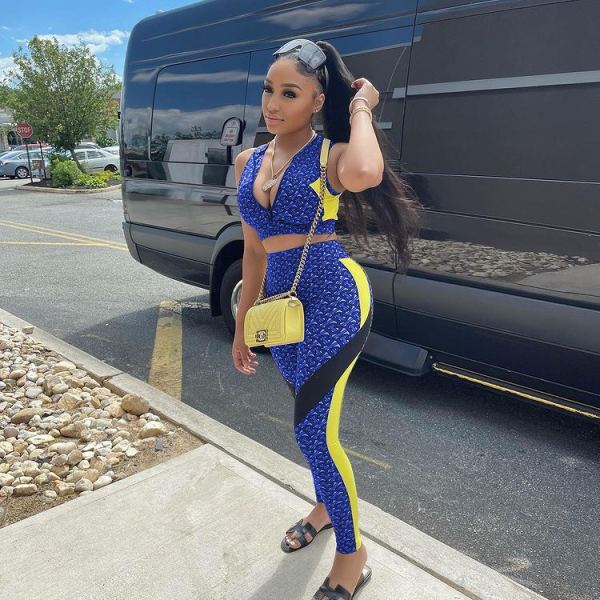 New fashion casual suit positioning printing casual sports suit F88377