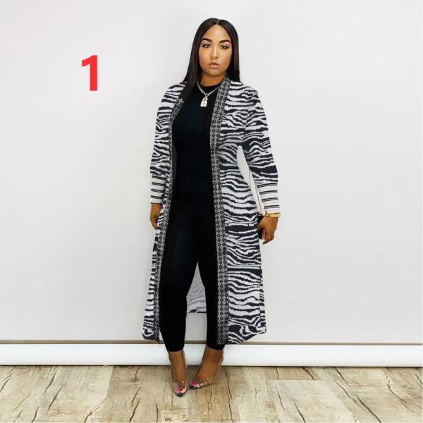 Autumn and winter threaded sleeve cardigan jacket Q319