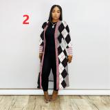 Autumn and winter threaded sleeve cardigan jacket Q319