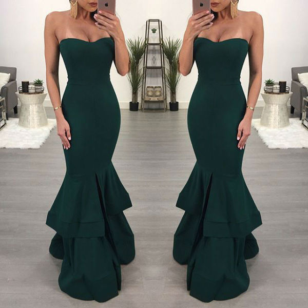 Nightclub tube top mermaid dress skirt L0153
