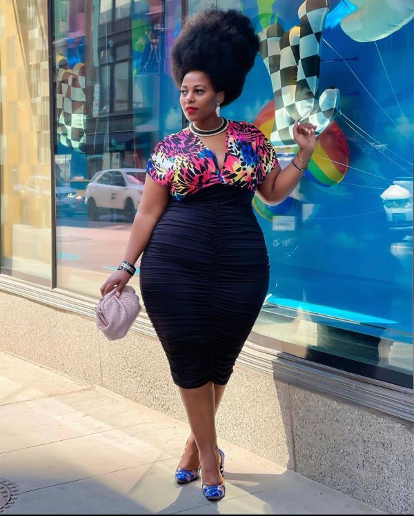 Plus size women's clothing stock new style deep V sexy print stitching pleated dress J21Y6070