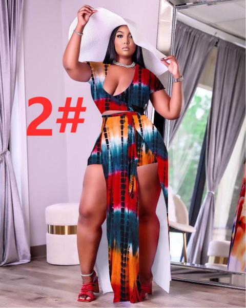 Fashion sexy split rope two-piece nightclub suit VK2116