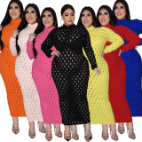 5XL fat woman fat woman plus size women's mesh stretch skirt dress QJ5278