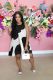 Loose round neck short skirt nightclub clothes K8961
