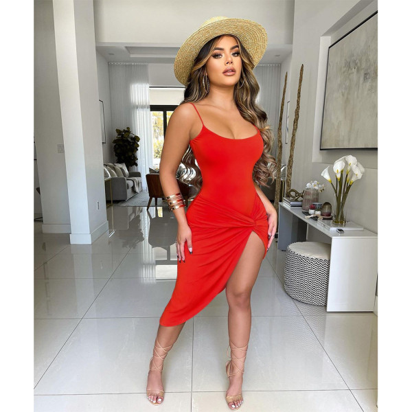 Summer new sexy nightclub dress suspender dress SH7261