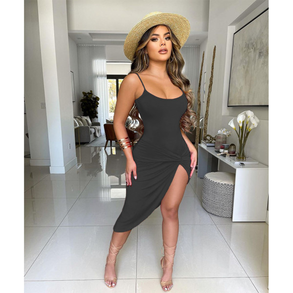 Summer new sexy nightclub dress suspender dress SH7261