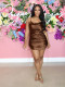 Women's Sling Dress Summer Vest Satin Shiny Long Skirt Short Skirt AL167