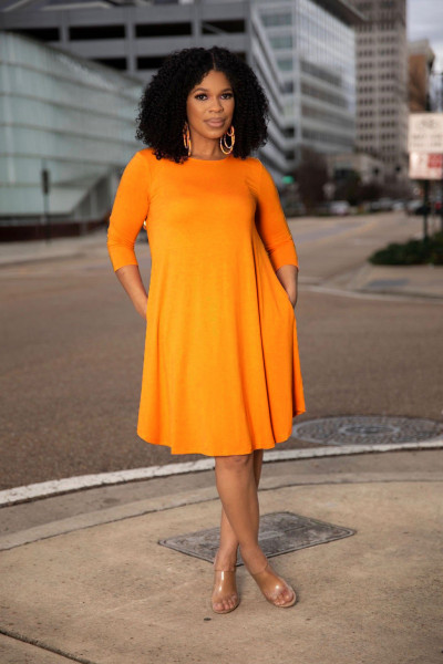 Women's dress long-sleeved T-shirt mid-skirt solid color basic summer skirt autumn AL175
