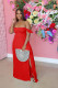Women's Wrapped Breast Dress Imitated Linen Ohemia Long Skirt Sleeveless Summer AL158