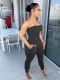 Pure color craft tube top casual suit TS1163