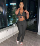 Women's Sexy Hollow Knitted Beach Pants + Bikini Set TS1167